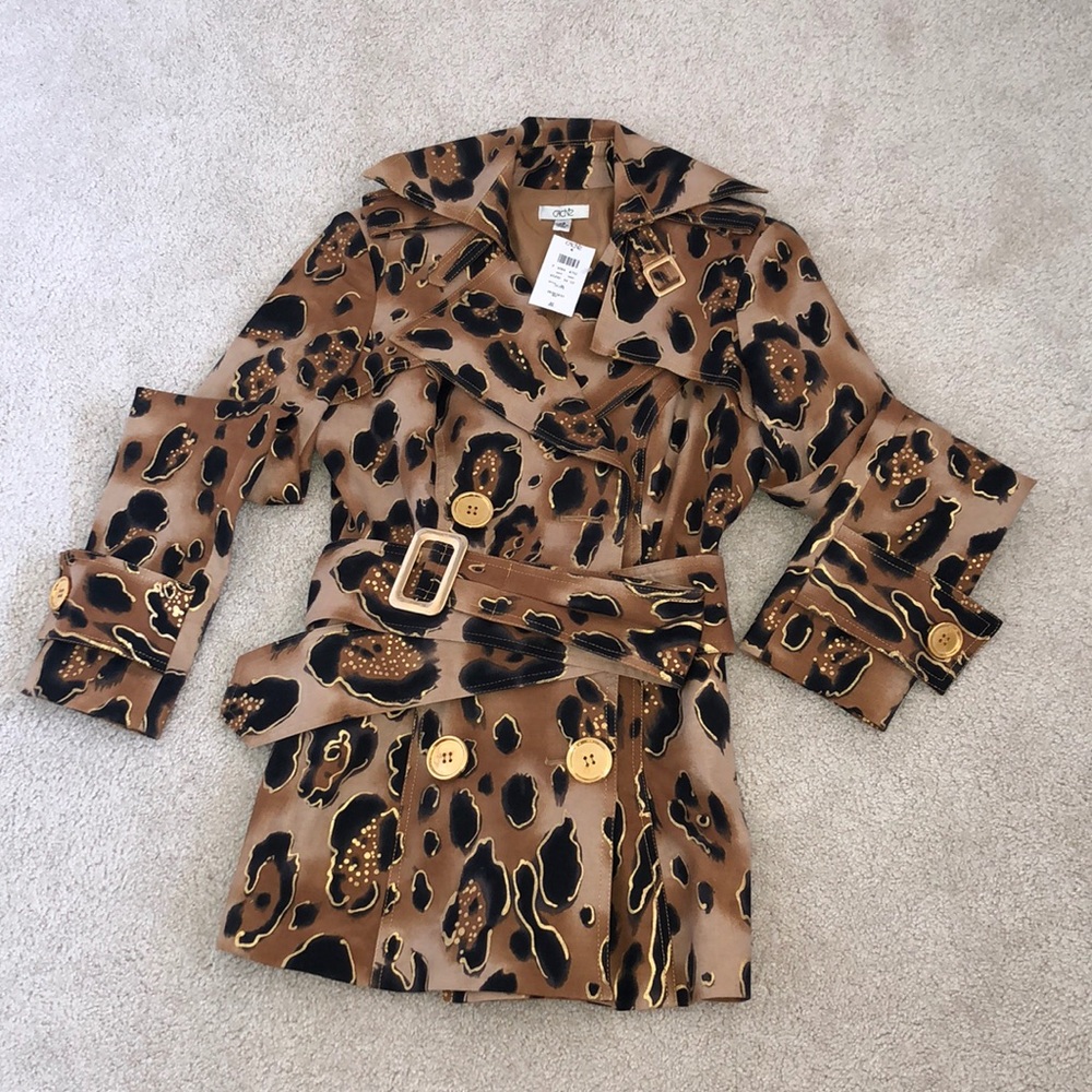 BRAND NEW caché leopard jacket